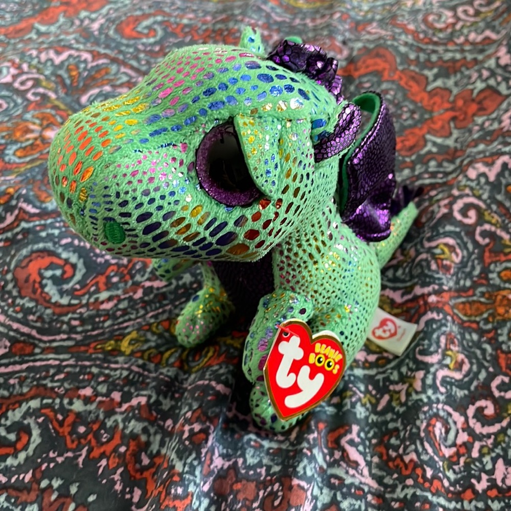 TY Dragon Beanie Boo Beanie Baby “Cinder”